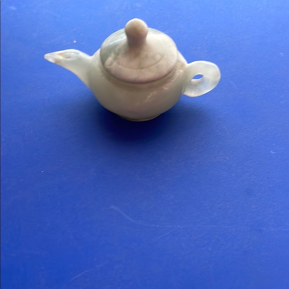 Vintage tiny jade color Teapot